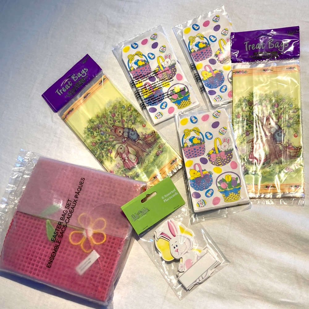 Easter placecards gift bag treat bags NWT